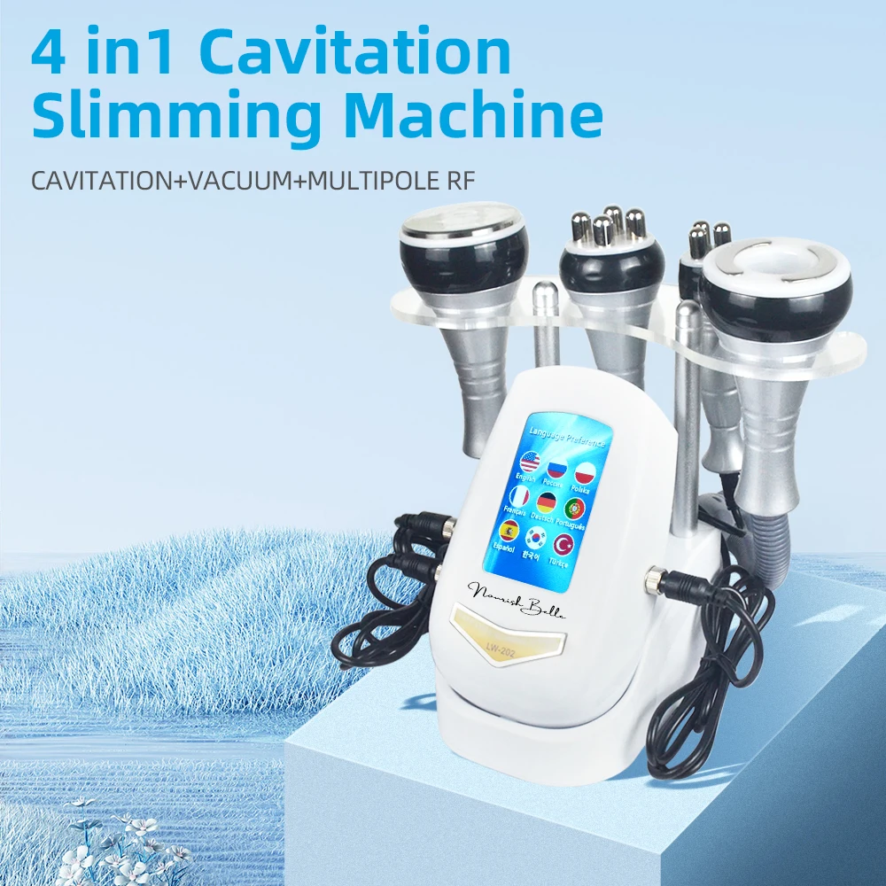 Novlora KIM 8 40K 4 In1 Cavitation Body Slimming Machine Facial Skin Tighten Face Lifting Vacuum Suction Beauty Device