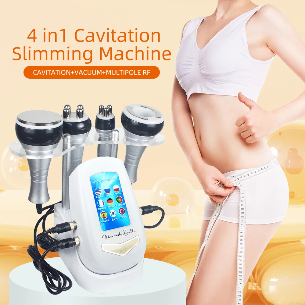 Novlora KIM 8 40K 4 In1 Cavitation Body Slimming Machine Facial Skin Tighten Face Lifting Vacuum Suction Beauty Device