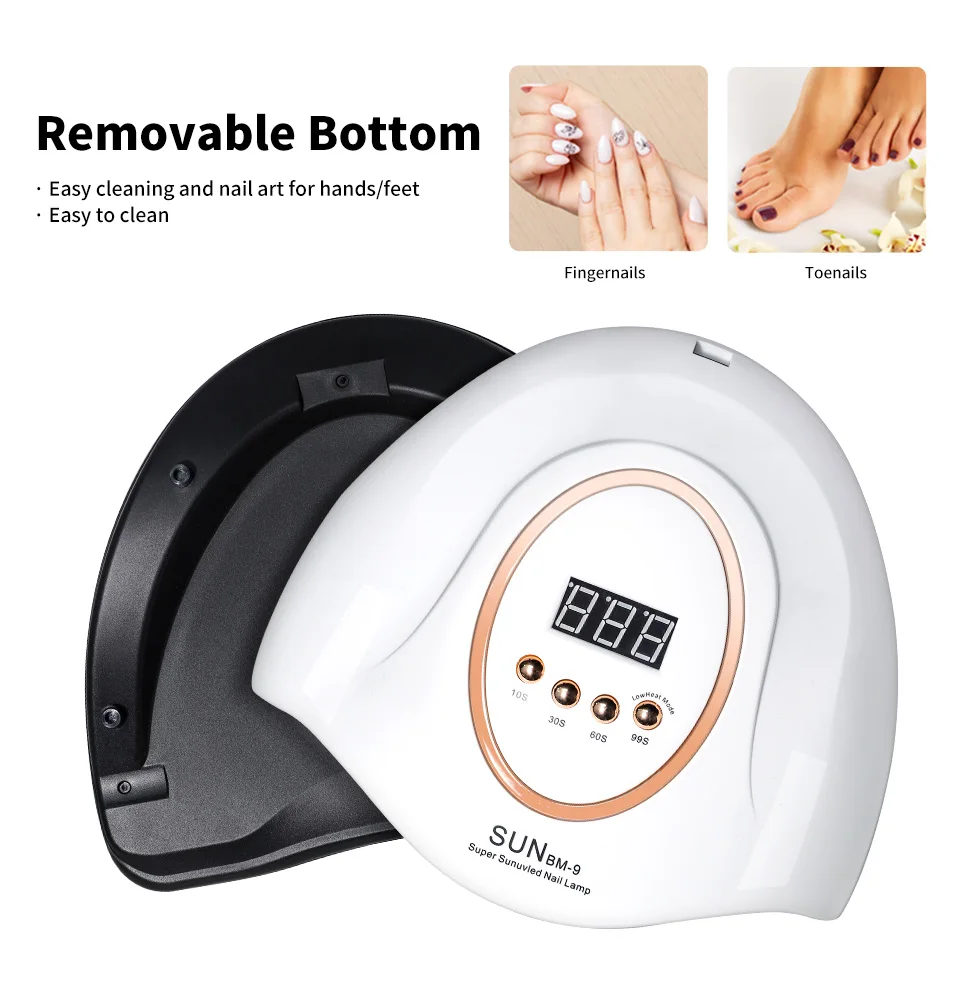 LIMEGIRL LED Nail Lamp For Manicure Nail Dryer Machine UV Drying Lamp For Curing UV Gel Nail Polish With Motion Sensing LCD Display