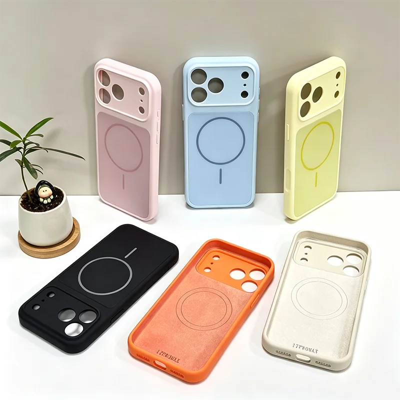 Magnetic Phone Case for iPhone 13 14 15 16 17 18 Max Pro Air, Heat Dissipation Wireless Charge Silicon Protective Cover
