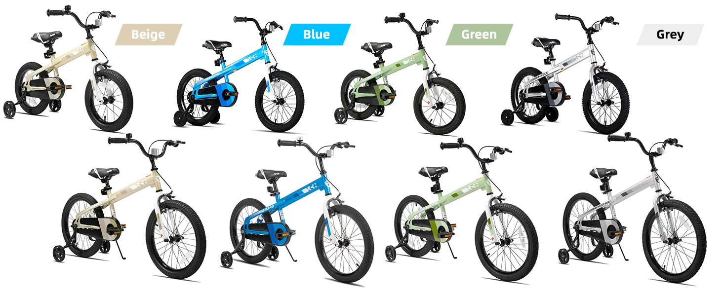 JOYSTAR BMX Style Kids Bike 12-20 Inch with Training Wheels Dual Brake System And Bell Ideal for Toddlers & Kids Ages 2-10 Years