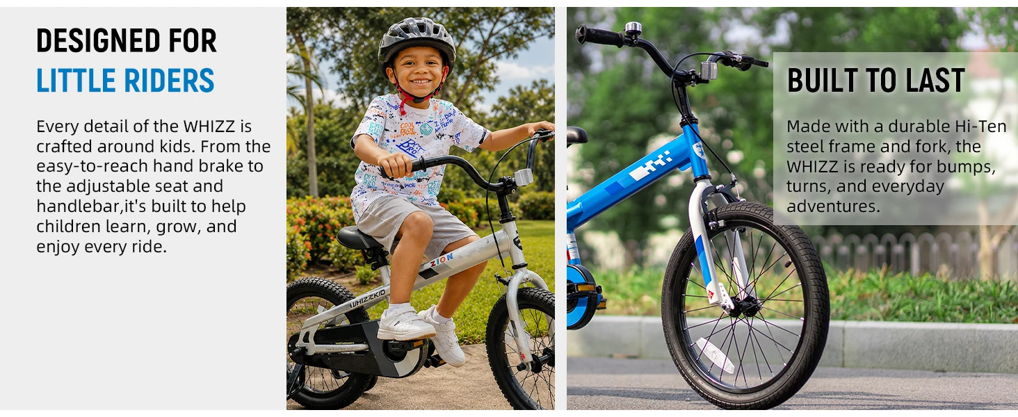JOYSTAR BMX Style Kids Bike 12-20 Inch with Training Wheels Dual Brake System And Bell Ideal for Toddlers & Kids Ages 2-10 Years