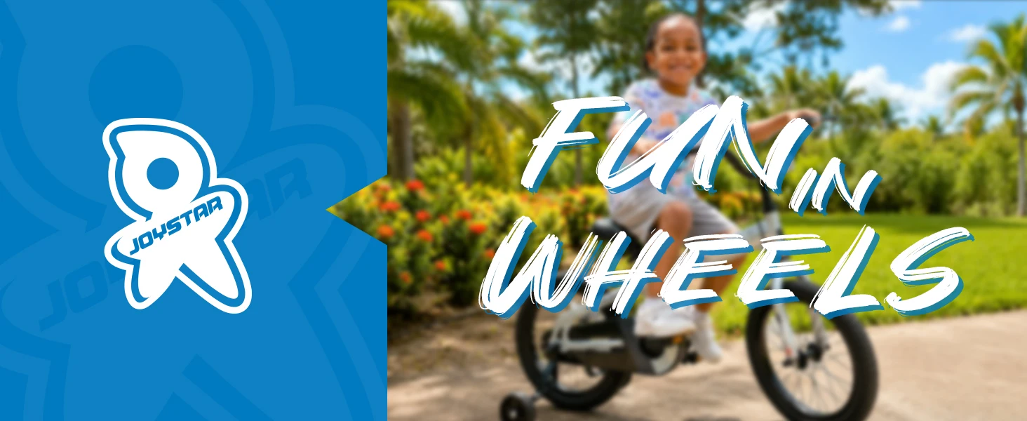 JOYSTAR BMX Style Kids Bike 12-20 Inch with Training Wheels Dual Brake System And Bell Ideal for Toddlers & Kids Ages 2-10 Years