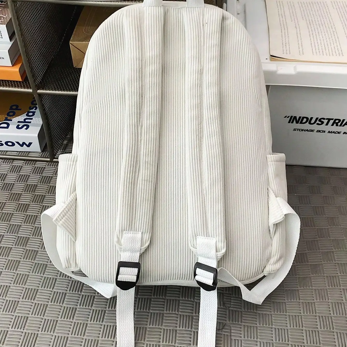 Small Corduroy Backpack For College, Lightweight Casual Backpack For High School, And University, Fits 14 Inch Laptop, Travel Bag School Bag School Bags University Bag Large Capacity Bag sg25072251840550004