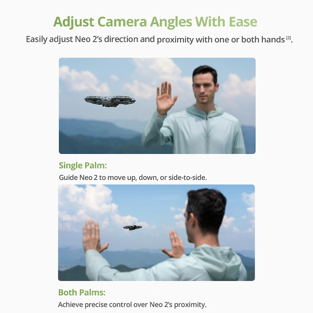 DJI NEO 2 Drones with a Camera Drone 4K Professional Imaging Drones with 3 Batteries Charging Hub Full Accessories 151g 4K Video Omnidirectional Obstacle Avoidance