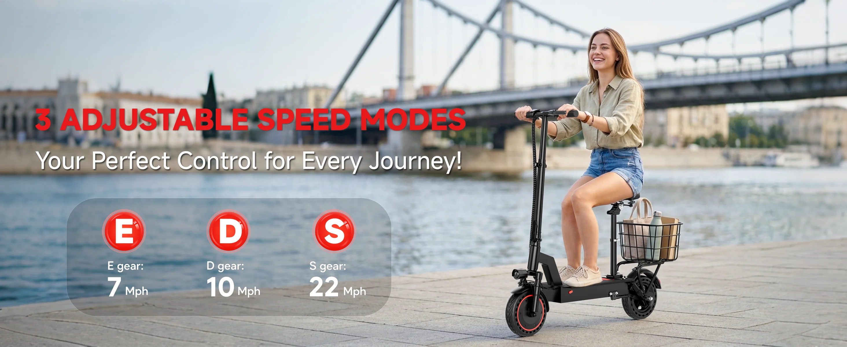 2026 New 10inch Electric Bicycle 500W Powerful Motor 7.8AH Battery 22Miles Max Range 22MPH Max Speed Dua Shock Absorption Foldable Adult Ebike with Seat and Basket for Commuting