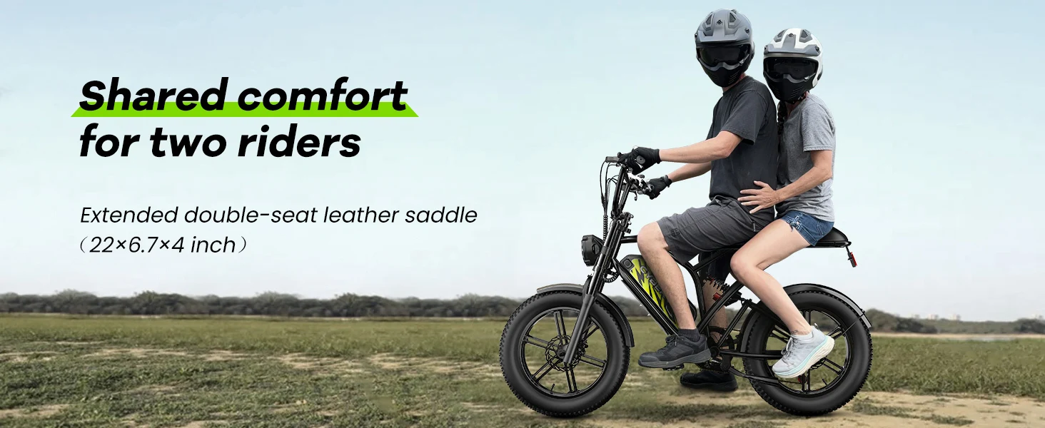 Cybervelo 1000W Electric Bike for Adults 20" Fat Tire All-Terrain E-Bike 48V 20AH/30AH Removable Battery 30MPH Electric Dirt Bike EK11