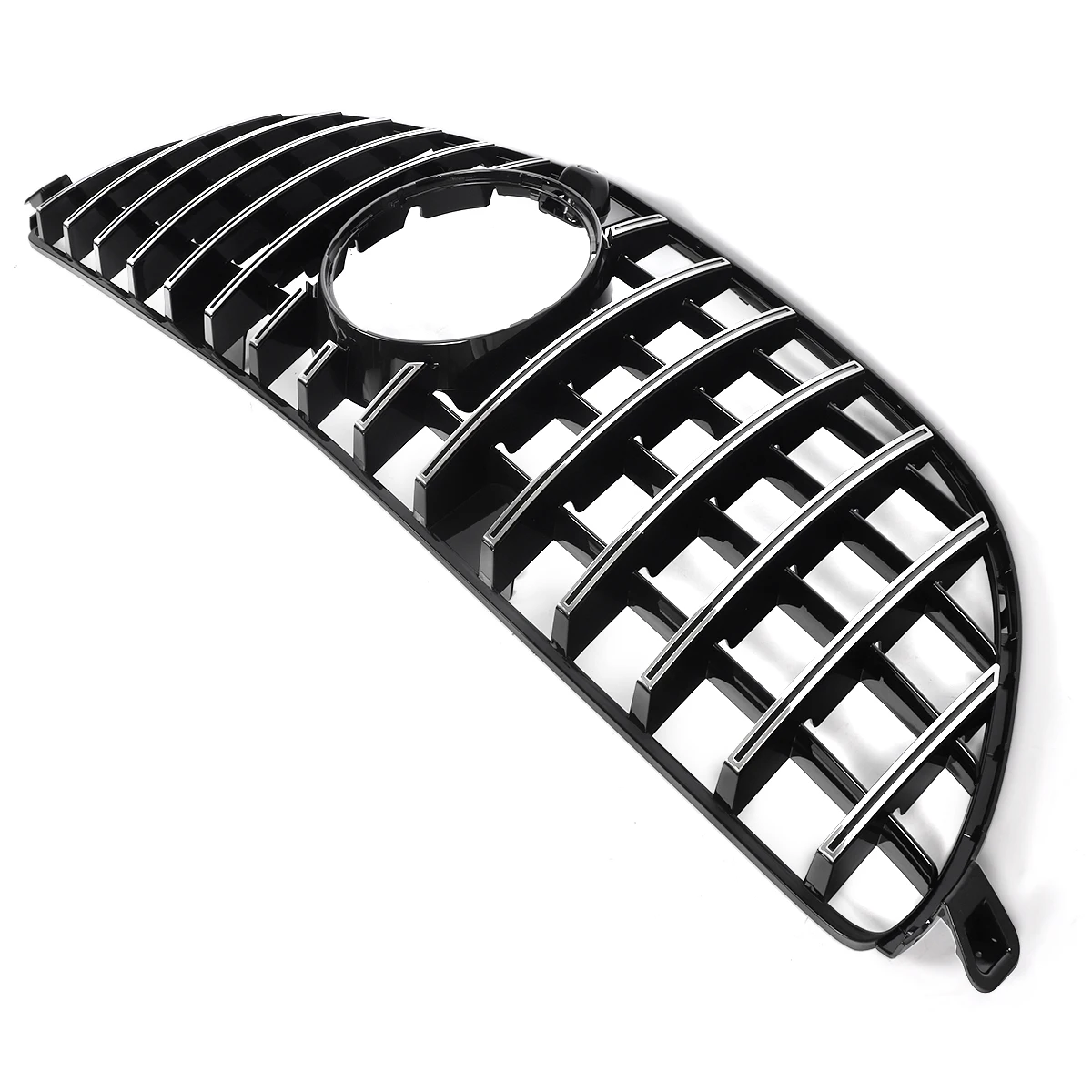 For 2016-2019 Mercedes W166 GLE63 AMG GT R Front Bumper Grille Chrome+Black