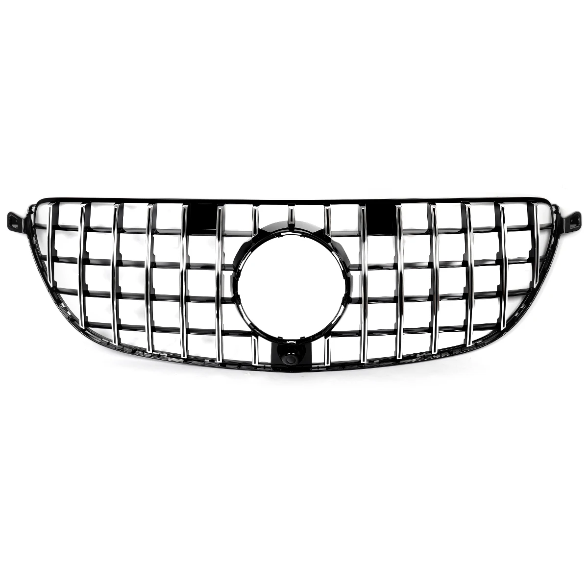 For 2016-2019 Mercedes W166 GLE63 AMG GT R Front Bumper Grille Chrome+Black