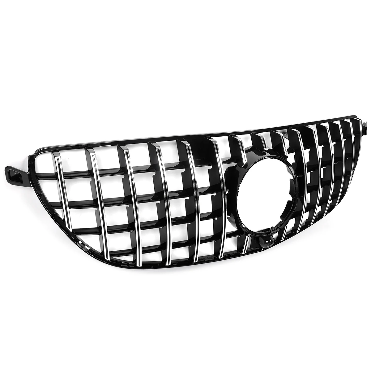 For 2016-2019 Mercedes W166 GLE63 AMG GT R Front Bumper Grille Chrome+Black