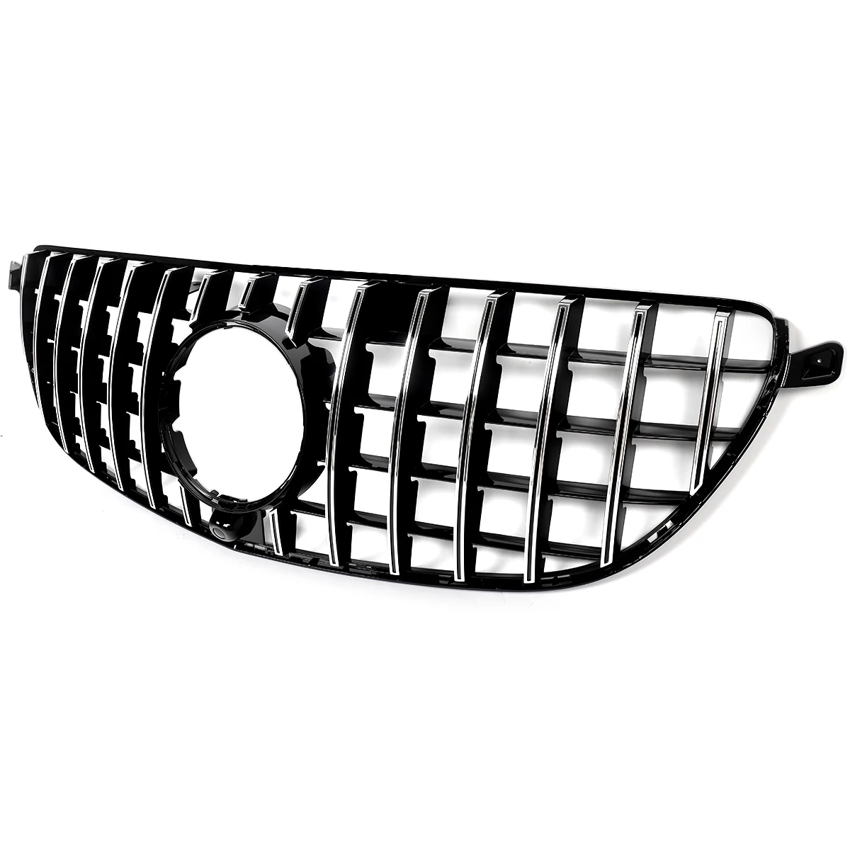 For 2016-2019 Mercedes W166 GLE63 AMG GT R Front Bumper Grille Chrome+Black