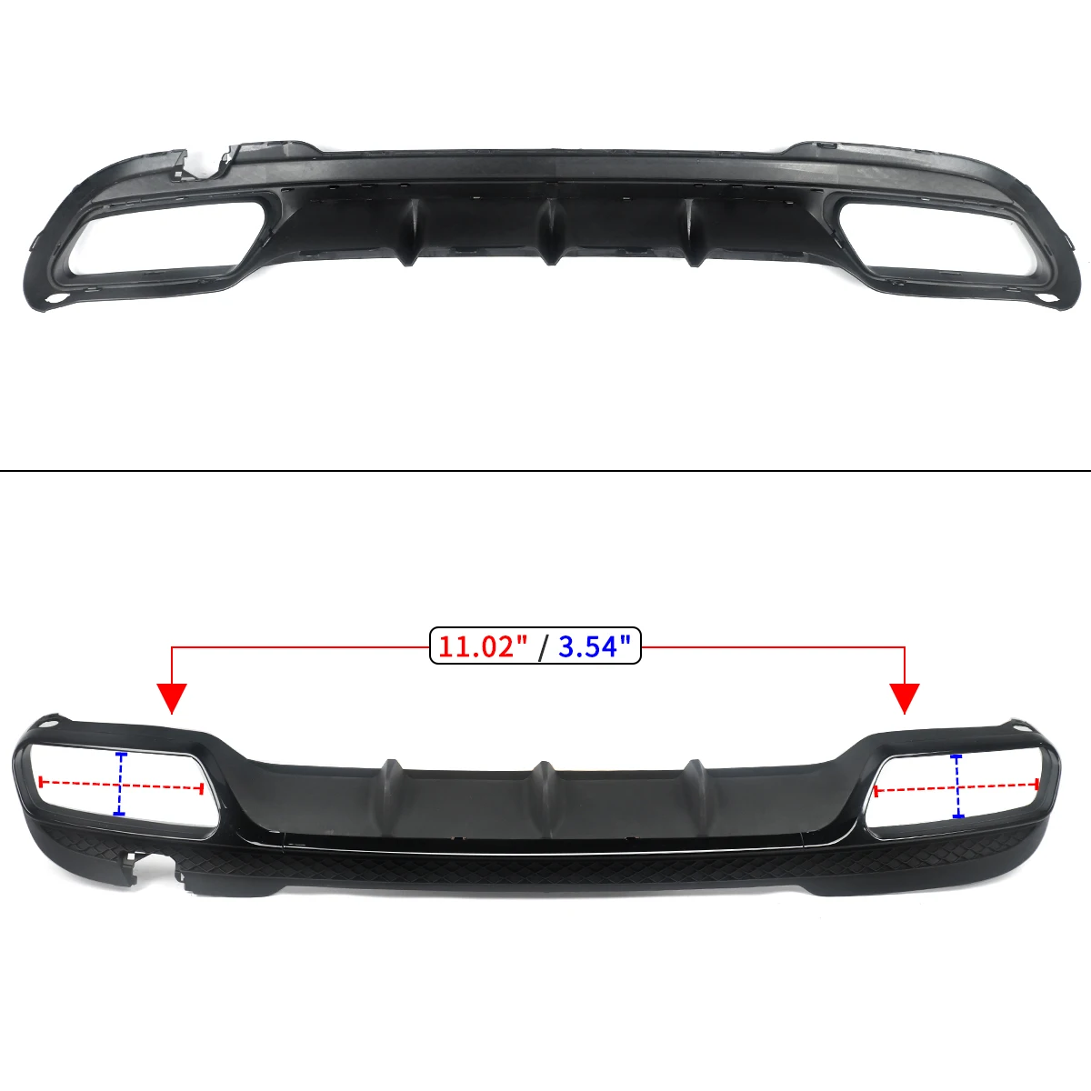 Rear Bumper Diffuser For Mercedes Benz E Class W212 Saloon with AMG Line 2014-2016 AMG E63 Style Gloss Black Accessories