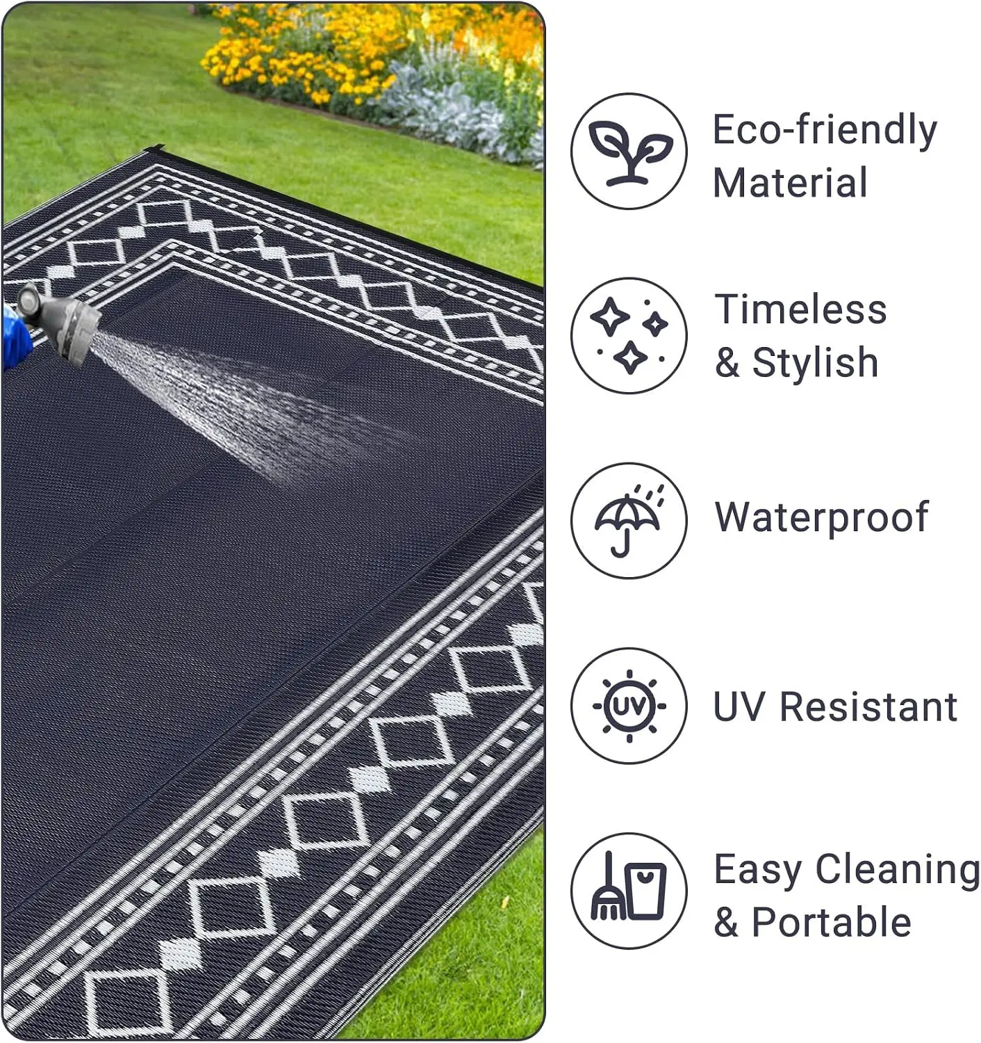 9x18/8X10FT Waterproof Plastic Straw Luxury Living Room Carpet Washable Decoration Coffee Tables Bedroom Rug Outdoor Mat Hotel Homestay Decorative