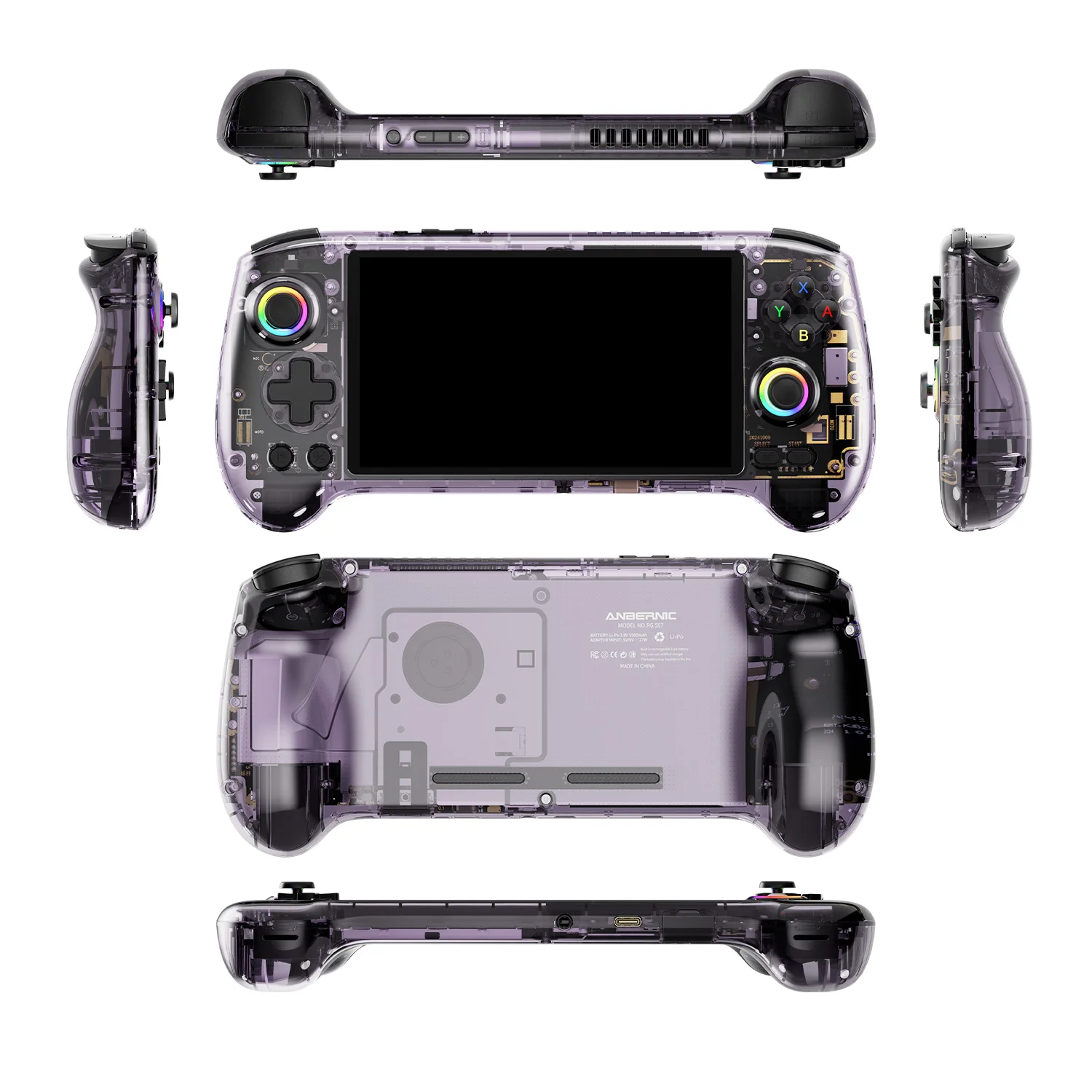 Anbernic RG557 / RG556 Retro Handheld Game Console 5.48-inch AMOLED Screen Android 5500mAh Hall Triggers Video Game Player Supports 1080p Display Port Output WiFi Bluetooth Streaming
