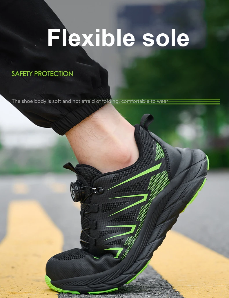 All Seasons Black Steel Toe Sneakers for Women Men, Full Sizes Impact Resistant Steel Toe Cap Work Shoes, Lightweight Comfortable Industrial Safety Shoes, Wear Resistant Durable Construction Footwear, Perfect Labor Day & Father’s Day Gift