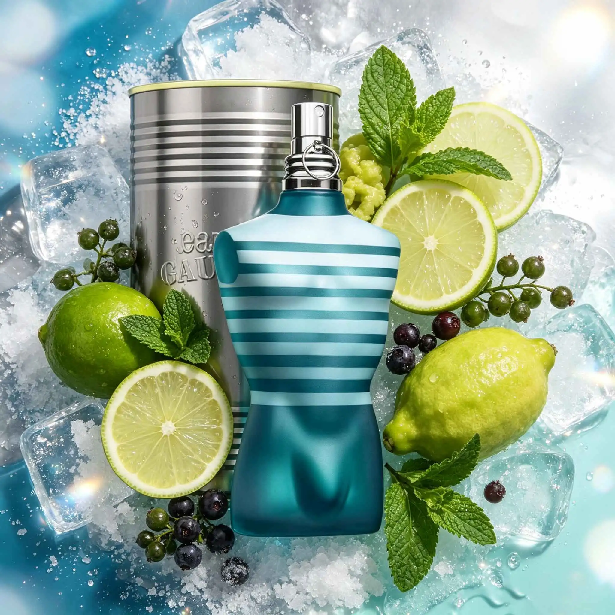 Jean Paul Gaultier Le Male For Men Opens With Cool Mint, Blended With Lavender And Soft Woody Notes. Clean And Fresh, Great For Spring And Summer Daily Wear.