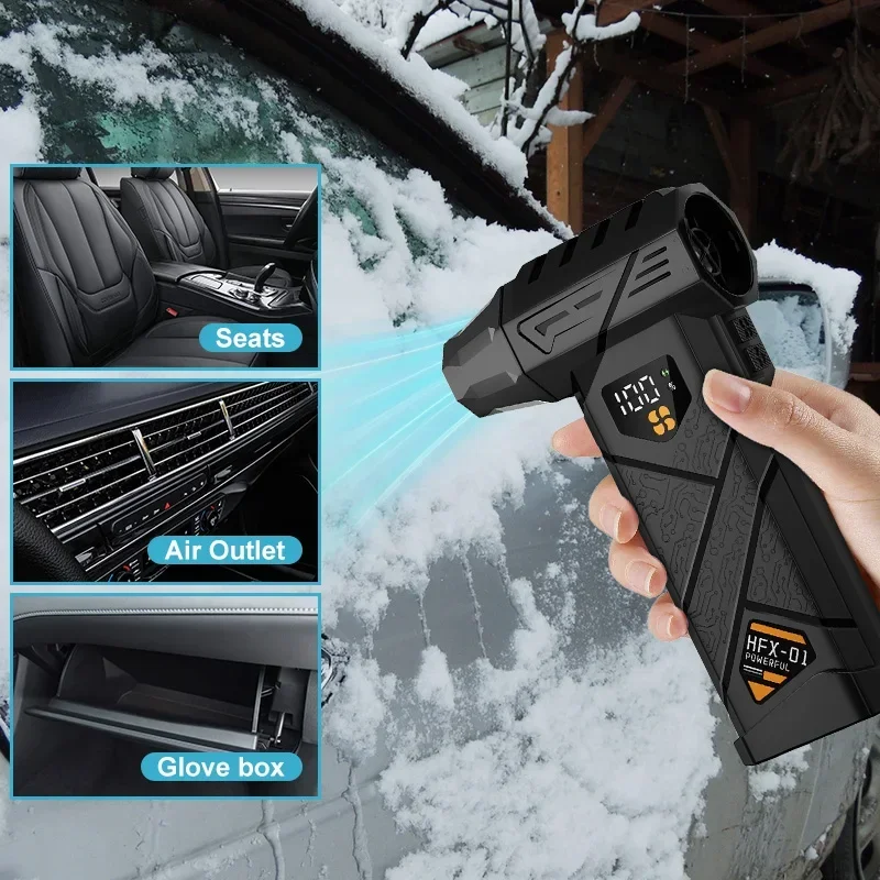 Turbo Fan Blower 580000RPM Portable Electric Air Duster for Car Seat Computer Dust Removal