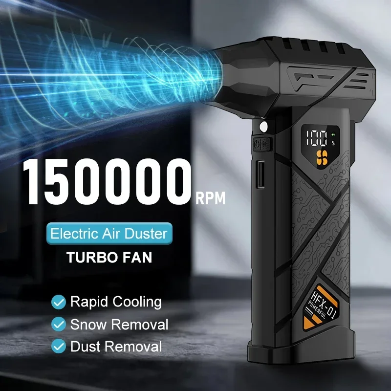 Turbo Fan Blower 580000RPM Portable Electric Air Duster for Car Seat Computer Dust Removal