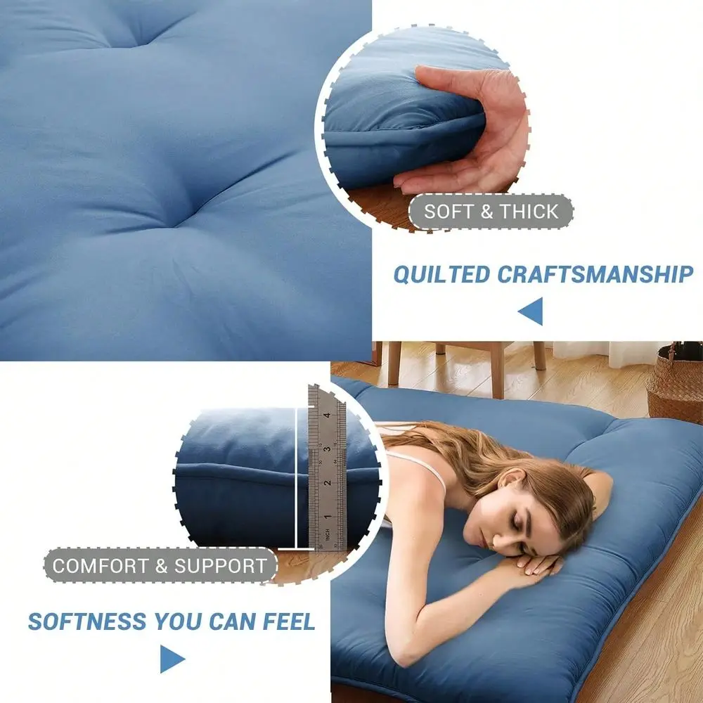 Bedroom Japanese Floor Mattress, Futon Mattress, Roll Up Mattress For Floor Tatami Mat, Sleeping Mat Camping Mattress Pad For D