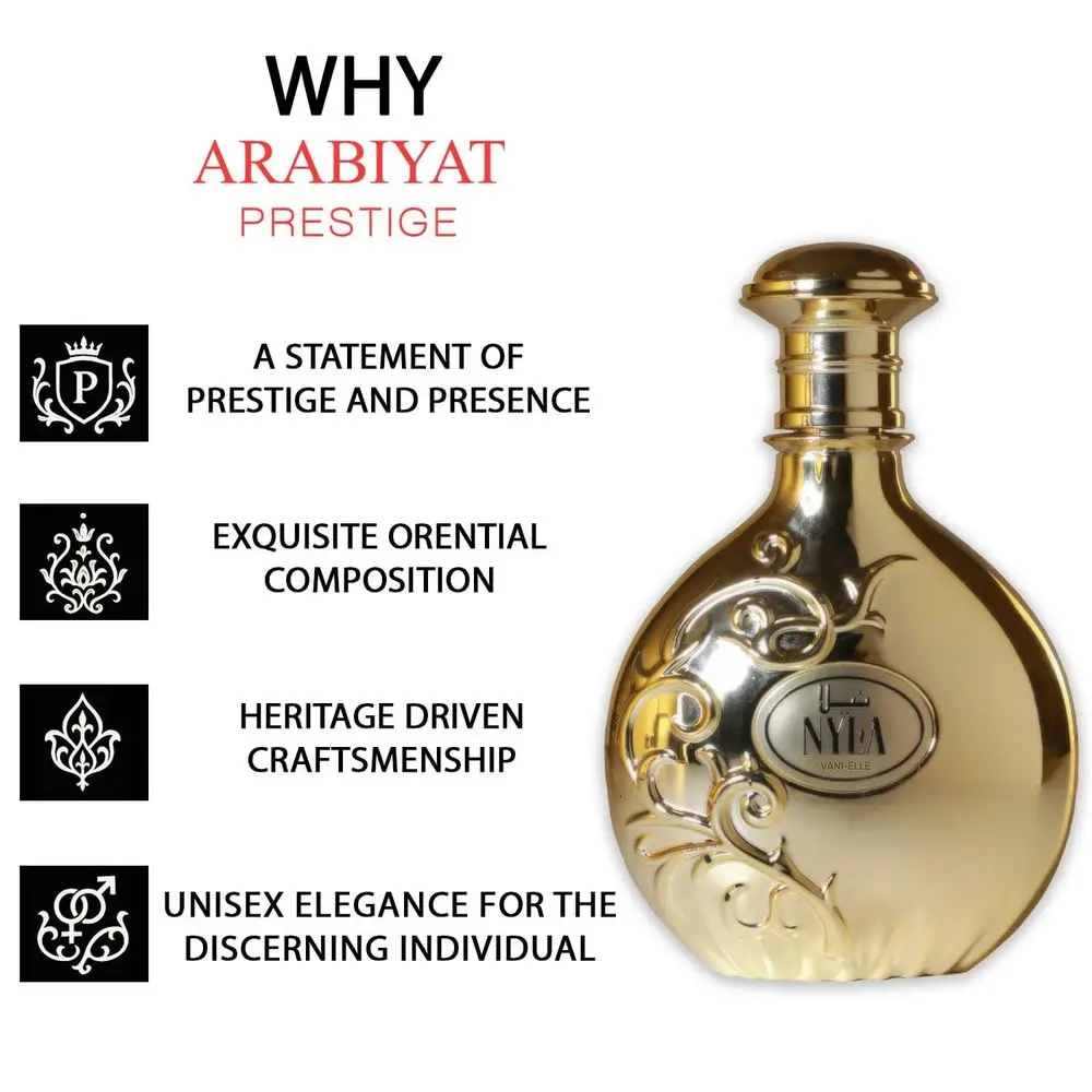 Arabiyat Prestige Nyla Perfume Bundle Gold Rose‑Gold 80ml EDP For Women Oriental Long‑Lasting Scent Gift Kit