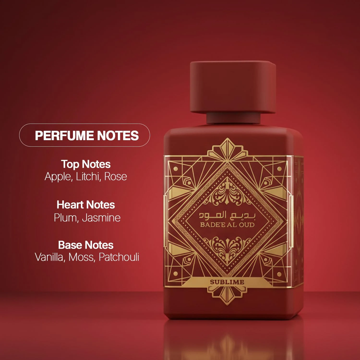 Bade'E Al Oud Sublime - Tropical, Fruity, Fresh, Vanilla - 3.4 Oz/ 100 Ml, Eau De Parfum Long-Lasting Fragrance for Unisex