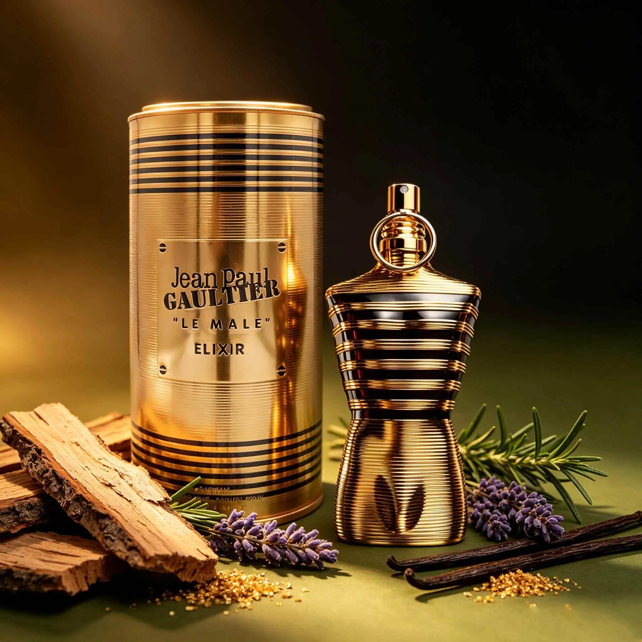 Jean Paul Gaultier Le Male Elixir Delivers Masculine Charm, Hot Spices Mixed With Warm Vanilla And Smoky Wood. Distinctive Rich Aroma Builds Mature Sexy Impression For Dating.