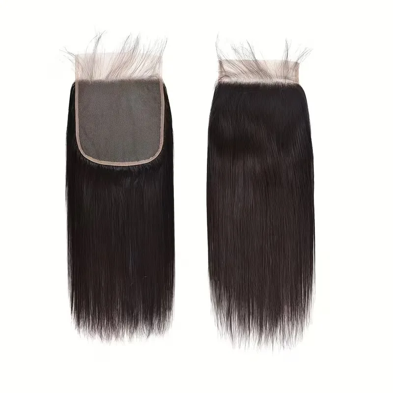Straight 5x5 Closure Human Hair Ear To Ear Transparent Frontal Lace Only5x5 HD Lace Closure Straight Body Wave 3-5 Days Delivery