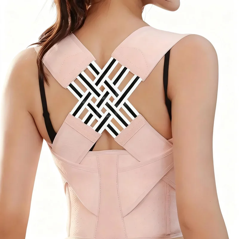 Posture Corrector Back Brace Adjustable X‑Shape Back Support Belt Breathable Spine Correction Shoulder Posture Correction Belt For Men Women Office Home Daily Use