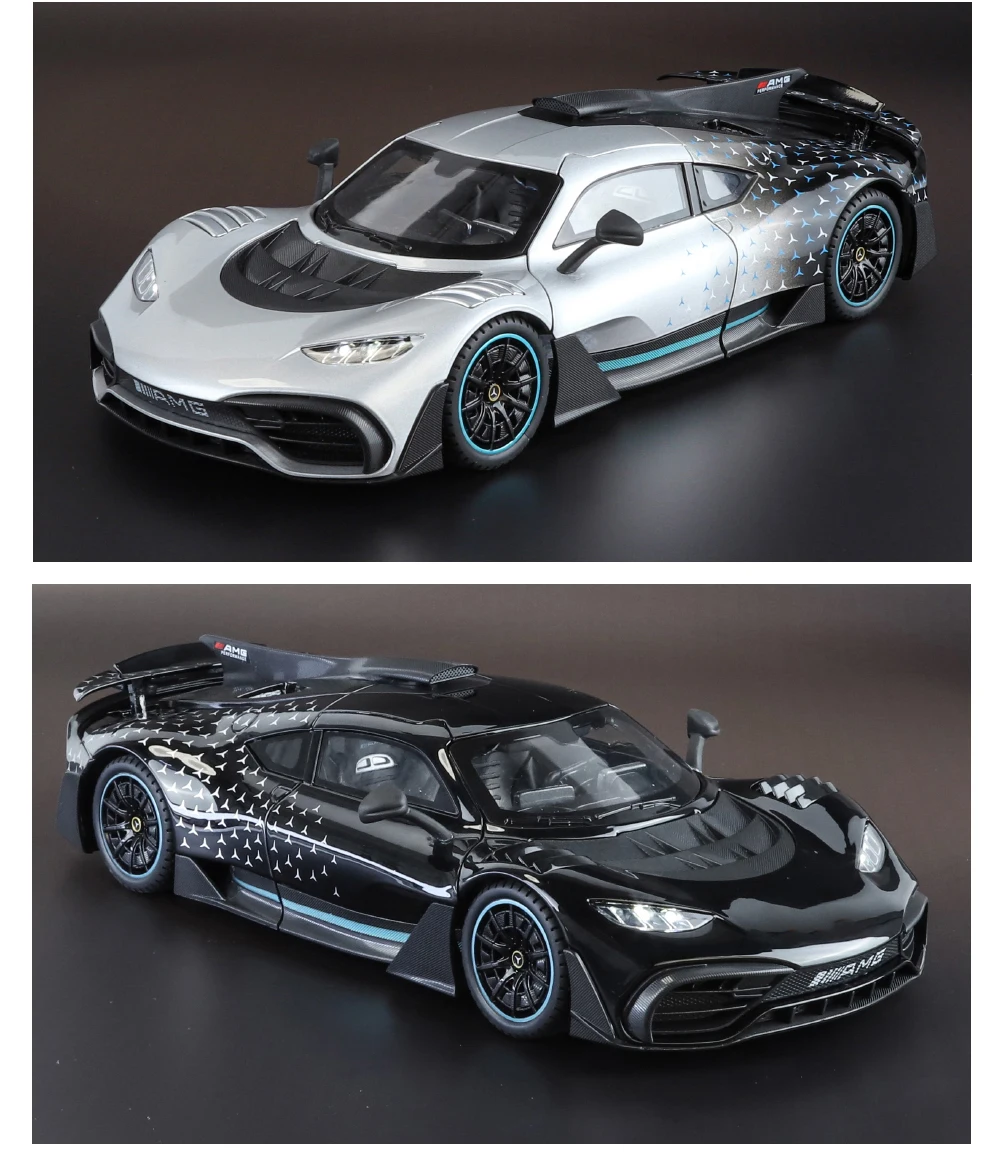 Large 1/18 Alloy Die-Cast AMG-ONE Sports Car Model Simulation Sound and Light Adult Collection Boy Birthday Gift