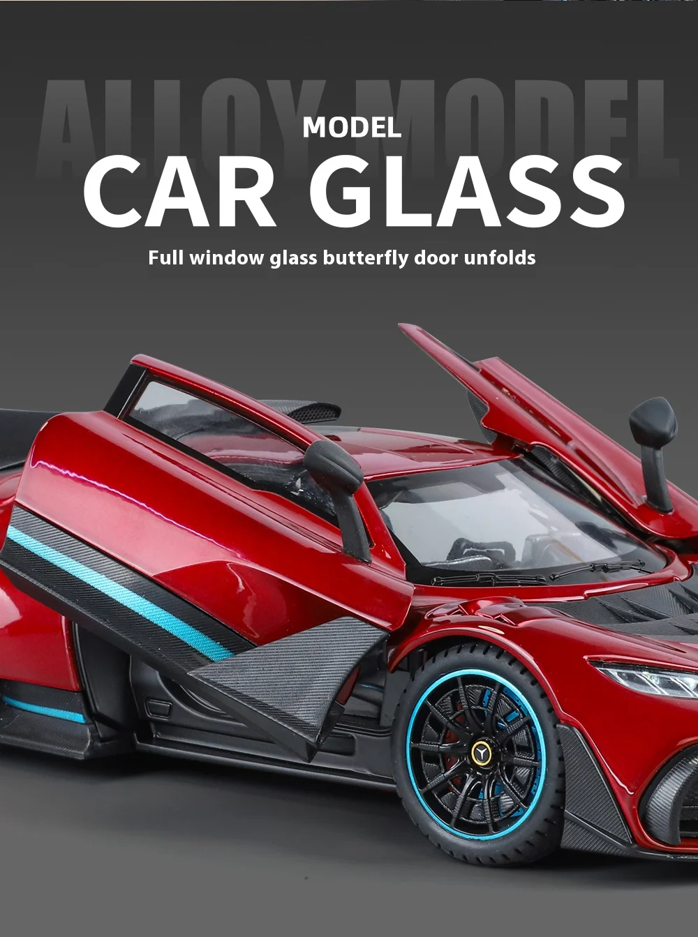 Large 1/18 Alloy Die-Cast AMG-ONE Sports Car Model Simulation Sound and Light Adult Collection Boy Birthday Gift