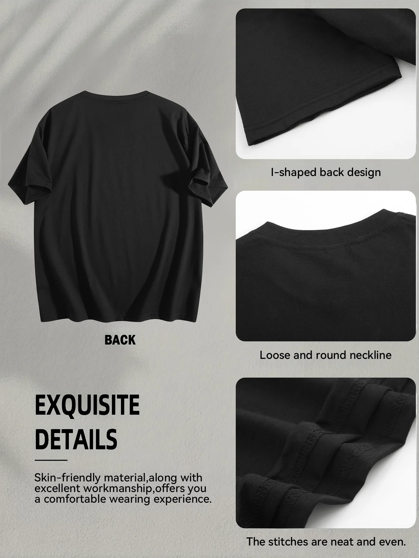 Plus Size[Printed T-Shirt] Black Sheep Family Goat Pattern T-Shirt| Casual Round-neck T-shirt, Machine Washable, for Teenager