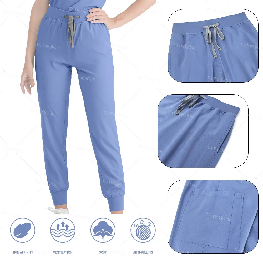 Women Pink Medical Scrubs Set Clinical Work Uniform Comfort Hospital Pharmacy Oral Dental Surgery Nurse Doctor Workwear Professional Medical Supply