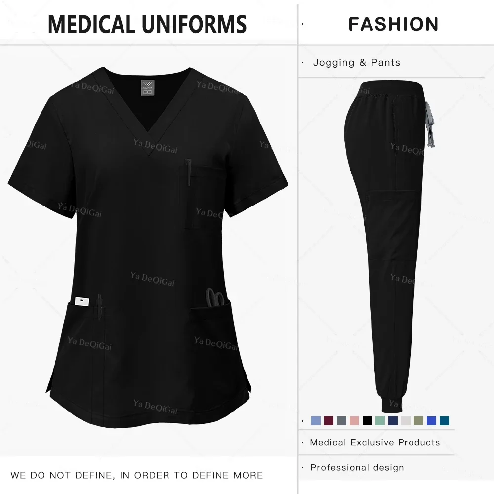 Women Pink Medical Scrubs Set Clinical Work Uniform Comfort Hospital Pharmacy Oral Dental Surgery Nurse Doctor Workwear Professional Medical Supply