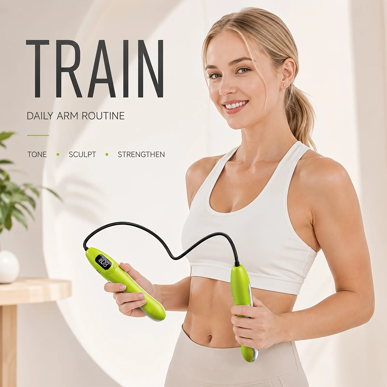 Microcurrent Arm Trainer EMS Muscle Stimulator for Women Men 7 Modes 15 Levels Portable Upper Arm Toning Sculpting Device with Digital Display 10 Min Cycle USB-C Rechargeable 125g Fitness Massage Training Tool for Home Gym Workout