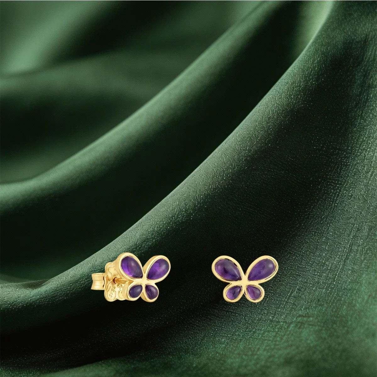 Cute Figure Stud Earrings for Daily Matching, Butterfly Star Heart Floral Tiny Huggie Earrings, Lovely Ear Decoration sterling silver earrings