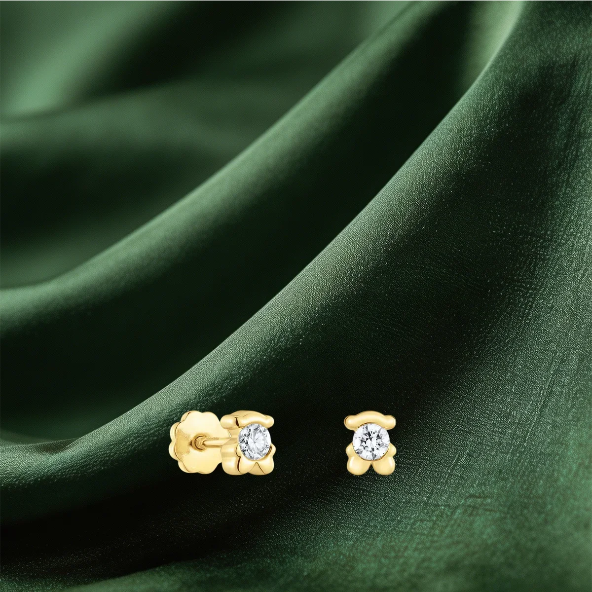 Cute Figure Stud Earrings for Daily Matching, Butterfly Star Heart Floral Tiny Huggie Earrings, Lovely Ear Decoration sterling silver earrings