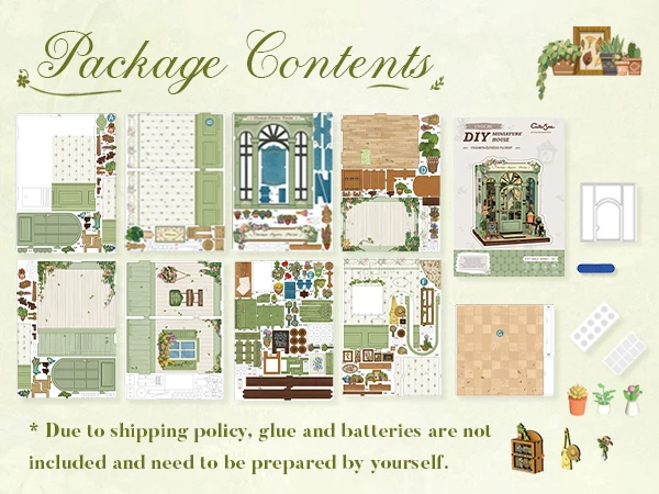 Original CUTEBEE 199pcs Champs-Élysées Florist Book Nook Kit DIY Miniature House Dollhouse Kit Book Nook Para Montar for Adults Booknook Tiny Flower House Bookshelf Decor 3D Wooden Puzzle DIY Craft Gifts for Family Friends for Books Fans Gifts