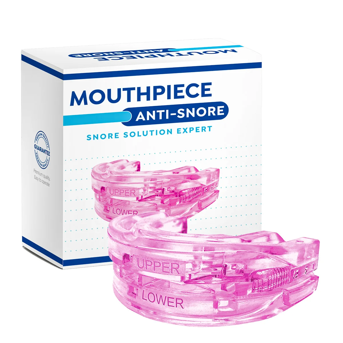 Adjustable Anti-Snoring Mouth Guard Mouthpiece Sleeping Devices Bruxism Snoring Stopper Improve Sleep Mouthpiece Night Time Teeth Mouthguard & Sleeping Bite Guard for Bruxism and Stop Snoring