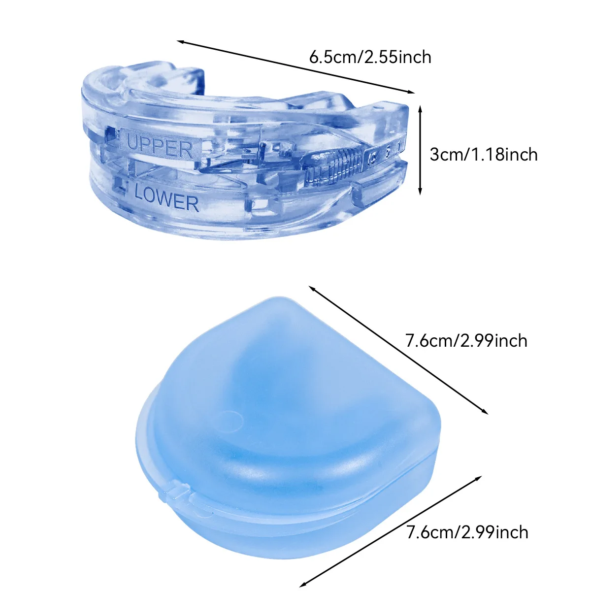 Adjustable Anti-Snoring Mouth Guard Mouthpiece Sleeping Devices Bruxism Snoring Stopper Improve Sleep Mouthpiece Night Time Teeth Mouthguard & Sleeping Bite Guard for Bruxism and Stop Snoring