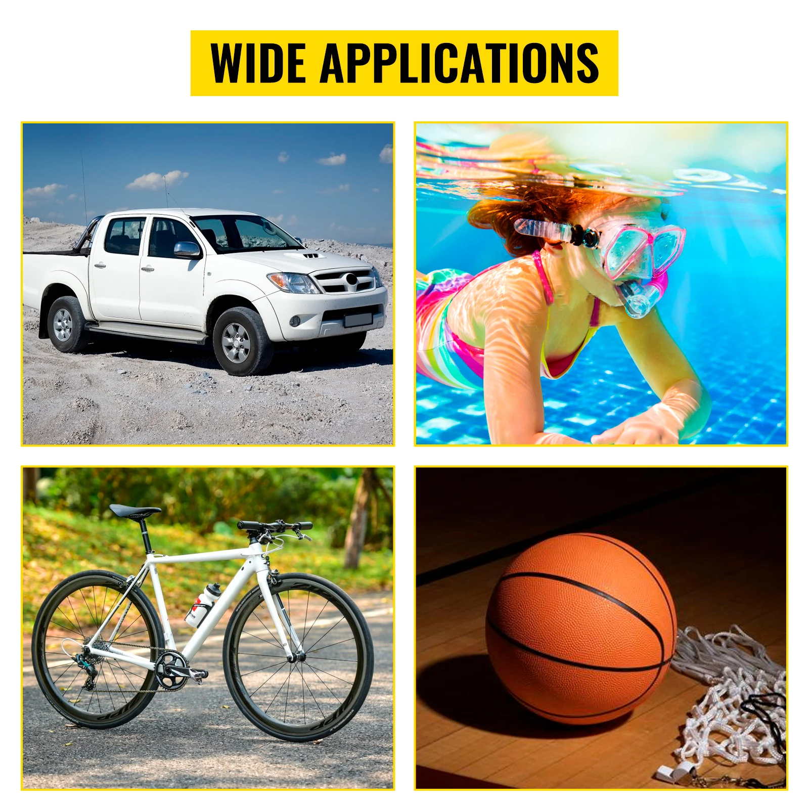 SucceBuy 3 Stage PCP Pump + Pressure Gauge 4500PSI Tire Kayak Ball Inflatable Rifle Air Gun Filling Stirrup High Pressure