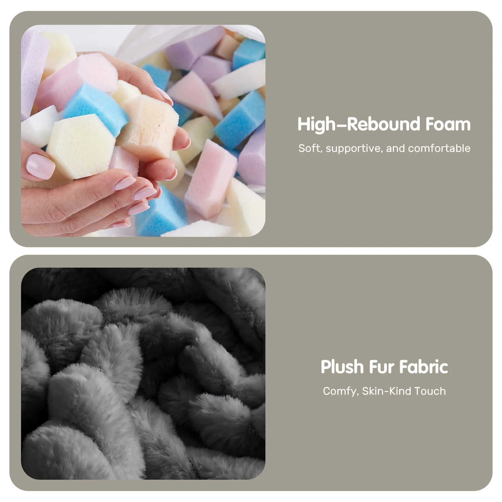 MCQ Living Room Bean Bag Sofa with Memory Foam Filling Corduroy Plush for Adults Recliners Home Theater Seating Reclining Sofa Chair for Living Room