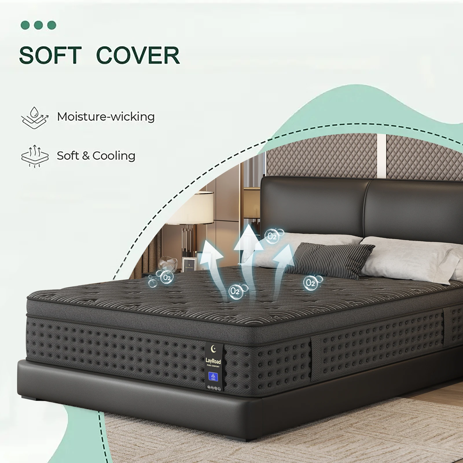 12 Inch Twin, Full, Queen, King, Mattress Memony Foam And Spring, Medium Firm Mattress for Cooling, Pressure Relief, Edge Support & Motion Isolation Box-Packed for Bedrooms, Guest Rooms And Hotels