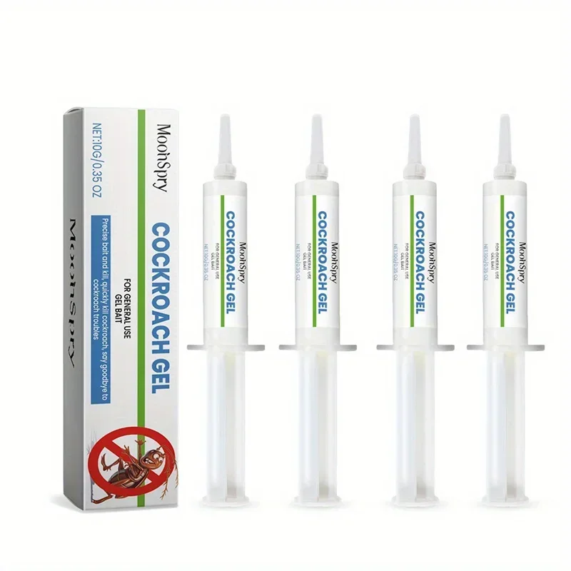 Convenient Placement Cockroach Bait Gel Set of 4, Indoor Household Daily Gel Supply, Multipurpose Home Accessory for Kitchen, Bathroom and Apartment Indoor Corners