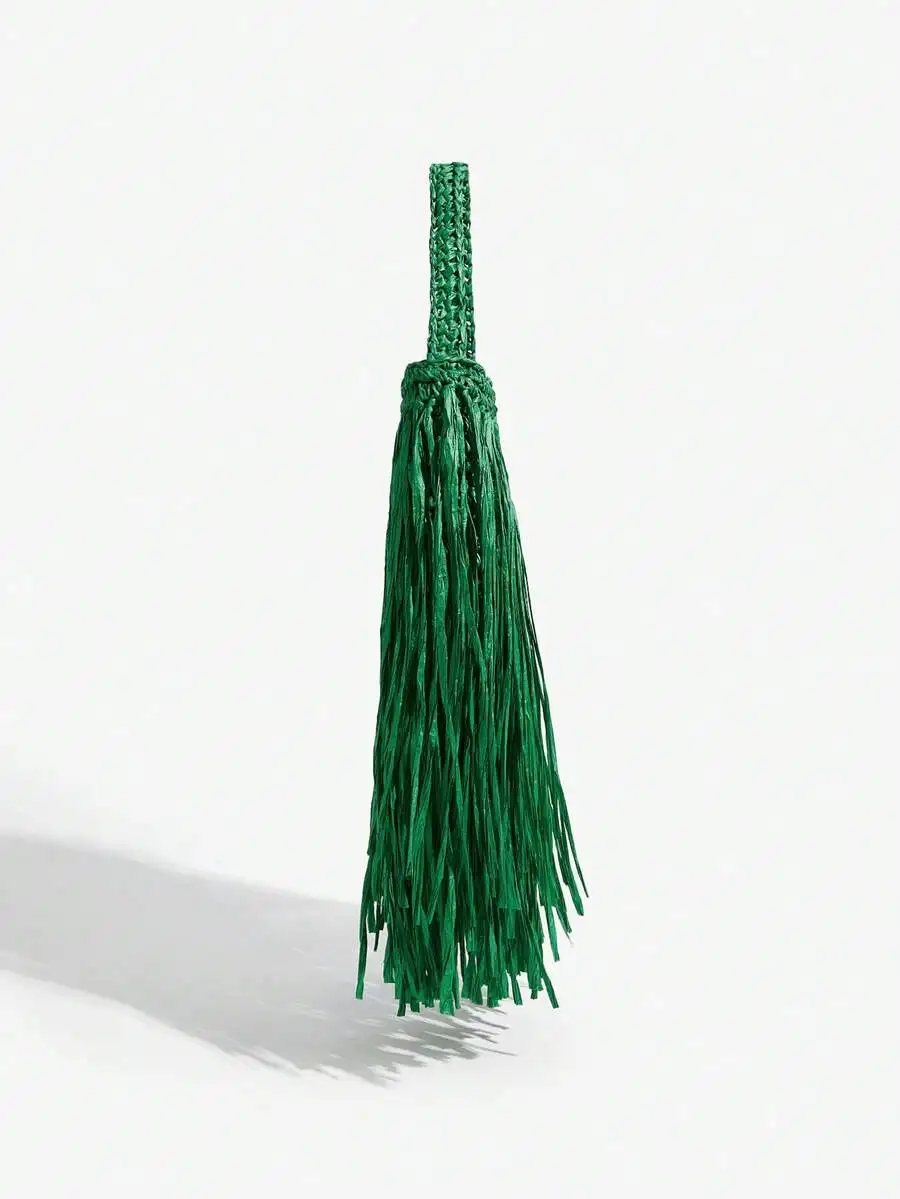 Ladies, Women Top Handle Bags , Fashionable, Simple, Elegant, Versatile, Straw,Tassel,For Beach,Vacation,Holiday,Summer, Seaside