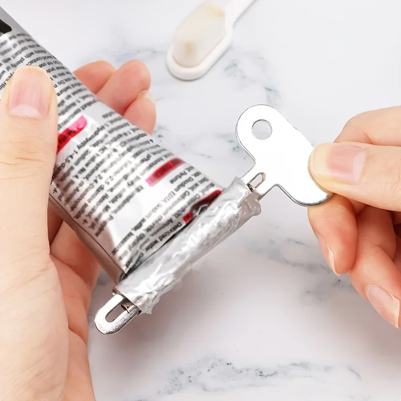 Stainless Steel Rotate Tube Squeezer, Multifunctional Dispenser Tool for Toothpaste, Hair Oil, Paint, Ointments and Cosmetics, Practical Household Bathroom Accessory
