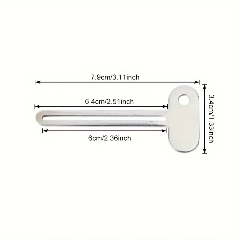 Stainless Steel Rotate Tube Squeezer, Multifunctional Dispenser Tool for Toothpaste, Hair Oil, Paint, Ointments and Cosmetics, Practical Household Bathroom Accessory