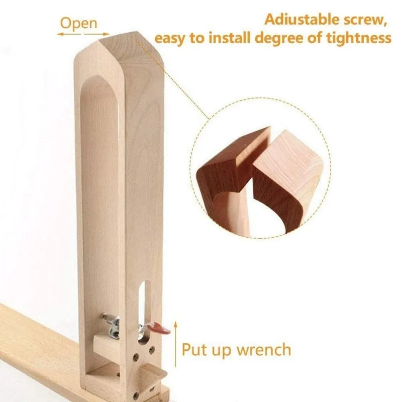 1Set Leather Stitching Pony DIY Leather Stitching Clamp with PU Leather Wood Pony Horse Clamp