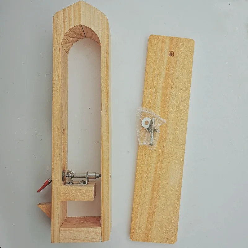 1Set Leather Stitching Pony DIY Leather Stitching Clamp with PU Leather Wood Pony Horse Clamp