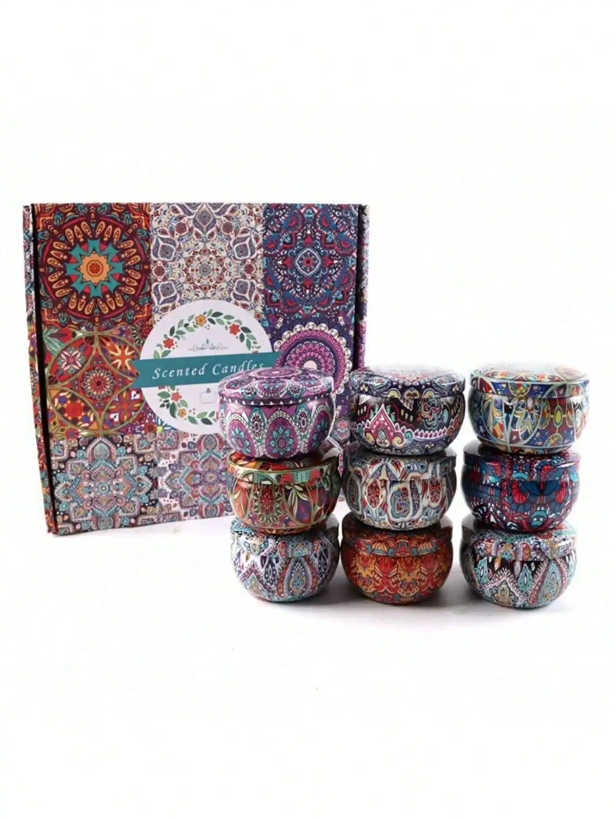 4pcs/1pc Boxed Scented Candle Set, Assorted Fragrances, Long-Lasting, Smokeless Ideal For Holidays, Weddings, Home Decor, Room Decor, Seasonal Decor