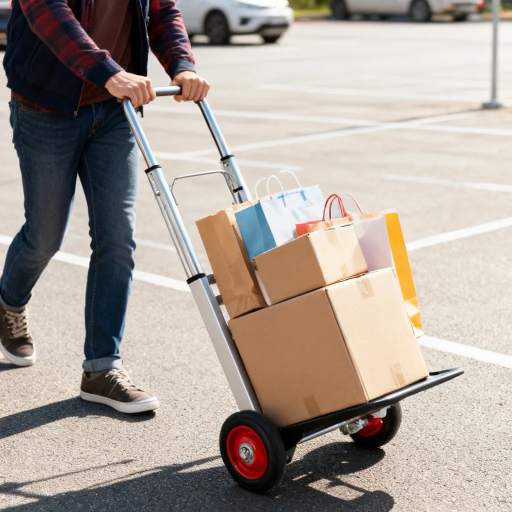 Portable Utility Trolley Cart Lightweight Aluminum Folding Utility Trolley Cart for Trunk Luggage Moving Storage Must Have 2026